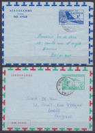 Burundi & Congo - Lot De 2 Aérogrammes Càd USUMBURA /22-8-1963 & LEOPOLDVILLE /18-3-1963 Pour ANVERS - Lettres & Documents