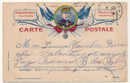 CPFM - Correspondance Militaire - Franchise Postale - Général Joffre - édition Marseillaise, Polychrome - 1915 - Briefe U. Dokumente