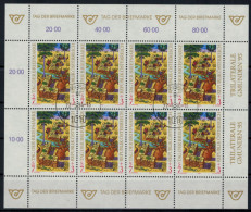 Österreich Kleinbogen Tag Der Briefmarke 2127 Philatelie Ersttagsstempel 1994 - Brieven En Documenten