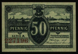 Geldschein Banknote Notgeld Mecklenburg-Schwerin 9 D. 50 Pfg. 1.5.1922 - I. - Autres & Non Classés