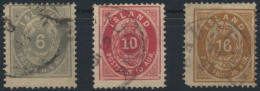 Island 7-9 A Krone 6 - 16 Aurar Gstempelt - Lettres & Documents