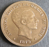 Münze Spanien Alfonso XII 10 Centimos 1879 Unz. Schön: 162 - Sonstige & Ohne Zuordnung
