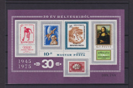 Flugpost Ungarn Philatelie Briefmarken Block 114 A + B Ungezähnt Gezähnt - Brieven En Documenten
