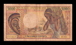 Rep. Centroafricana Central African Republic 5000 Francs 1984 Pick 12b Bc/Mbc F/Vf - Zentralafrik. Rep.