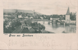 AK, Gruss Aus Solothurn  ⵙ Ambulant N°. 11, 9.lX.1901, Zum: 65B, Mi: 53Y, Ziffermuster - Soleure