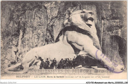 AJOP10-1092 - MONUMENT-AUX-MORTS - Belfort - Le Lion - Oeuvre De Bartholdi - War Memorials