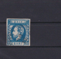 Rumänien Fürst Karl I. 29 I. 10 Bani Blau Ungebraucht Kat. 80,00 Ausgabe 1871 - Briefe U. Dokumente