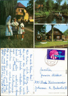 Lübbenau (Spreewald)  Wendische-Trachten, Spreewaldkahn, Landschaftsgebiet 1972 - Lübbenau