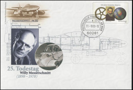 USo 62 Messerschmitt 2003 Und Deutsches Museum, VS-O Frankfurt 11.9.2003 - Enveloppes - Neuves