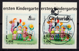 Privatpost Citykurier Gera Bad Blankenburg - 1. Kindergarten In D, Set ** Und O - Private & Local Mails