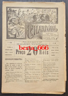 Jornal CHARIVARI * Semanário Humorístico Ilustrado * Porto 1887 * Caricaturista A. Silva - Humor