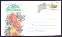 Australia 1993 Aerogramme - Flowers, Flora, Thinking Of You, Valentine Day, Postage Paid - FDC Postmark Floraville - Aerogramas