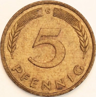 Germany Federal Republic - 5 Pfennig 1977 G, KM# 107 (#4584) - 5 Pfennig