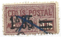 FRANCE COLIS POSTAL N° 43 1F95 S 15C LILAS BRUN MAJORATION OBL - Used