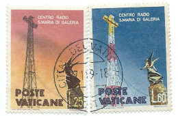 Vaticano 1959; Centro Radio Di Santa Maria Di Galeria, Serie Completa, Usata. - Oblitérés
