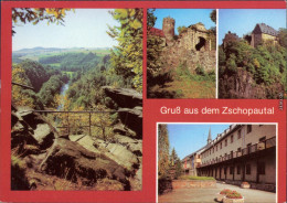 Wolkenstein Zschopautal: Wolkensteiner Schweiz, Schloß Wolkenstein Warmbad 1983 - Wolkenstein