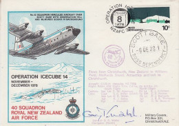 Ross Dependency 1978 Operation Icecube 14 Signature  Ca Scott Base 6 DEC 1978 (RT171) - Lettres & Documents