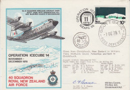 Ross Dependency 1978 Operation Icecube 14 Signature  Ca Scott Base 7 DEC 1978 (RT174) - Storia Postale