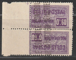 ALGERIE - COLIS POSTAUX - N°13a * (1924-27) 60c Violet - Tête-Bêche - - Colis Postaux