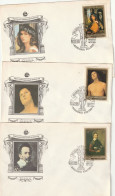 M 1474) UdSSR 1982 Mi# 5229, 5230, 5232 FDC: Italienische Malerei In Der Eremitage - Lettres & Documents