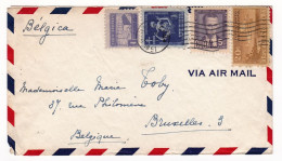 Lettre CUBA 1951 La Havane Vedado Habana Bruxelles Belgique Toby - Briefe U. Dokumente