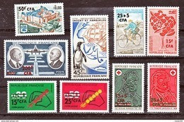 Réunion 1972 Année Complète Poste Et PA Neuf ** TB MnH Sin Charmela Cote 19.25 - Unused Stamps