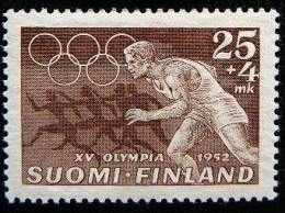 (dcos-209)  Finland  -  Finlande    Mi 340    MNH   1952 - Unused Stamps