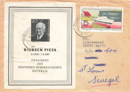 LETTRE. DDA. BLOC WILHELM PIECK. 21 10 60. SPREMBERG POUR SENEGAL - Brieven En Documenten