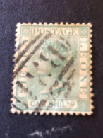 SIERRA LEONE  SG 22  1s Green Wmk CC Crown FU - Sierra Leone (...-1960)