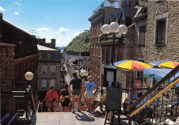 QUEBEC QUE L Escalier Surnommee Casse Cou Relie La Cote De La Montagne A La Rue Sous Le Fort (SCAN RECTO VERSO)NONO0087 - Québec - La Cité