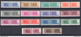 1946-51 Italia - Repubblica, Pacchi Postali Filigrana Ruota , 14 Valori , MNH** - Centratura Mediocre - Pacchi Postali