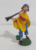 I117210 Pastorello Presepe - Statuina In Plastica - Uomo Suona Il Flauto - Presepi