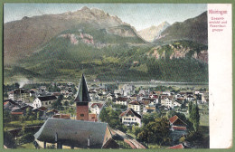 CPA Colorisée - SUISSE - MEYRINGEN (Meiringen) - GESAMTANSICHT UND ROSENLAUIGRUPPE - Meiringen