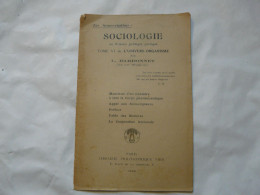 SOCIOLOGIE Par L. BARDONNET 1936 - Sociologia