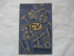 CATALOGUE - SPECIALITES MECANIQUE DE PRECISION : CV - Janvier 1931 - Basteln