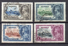 Mauritius, Used, 1935, Michel 196 - 199, George V, Silver Jubilee - Mauritius (...-1967)