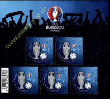 France Oblitération Cachet à Date BF N° 137 ** Football. Trophée, Ballon, Et Logo De La Compétition Euro 2016 - Used