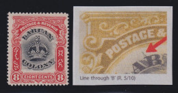 Labuan, SG 121b, MLH "Line Through B" Variety - North Borneo (...-1963)