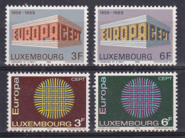 Timbres    Luxembourg Neufs ** Sans Charnières  1969-1970 - Unused Stamps