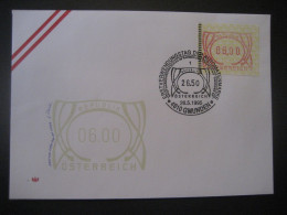 Österreich- FDC Sonder-Beleg Automatenmarke 6,00 MiNr. 3 - Timbres De Distributeurs [ATM]