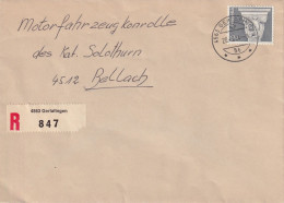 R Brief  Gerlafingen - Bellach        1984 - Lettres & Documents
