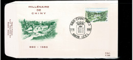 1980 1991 FDC (Izel)  : " Tourisme CHINY  " - 1971-1980