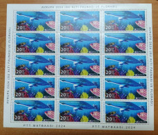 AC - TURKEY STAMP -  EUROPA 2024  UNDERWATER FAUNA AND FLORA  MNH FULL SHEET ANKARA, 09 MAY 2024 - Neufs