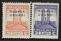 Ruanda-Urundi   .   OBP    .   122/123    .  **    . Postfris .   /   .   Neuf Avec Gomme Et SANS Charnière - Unused Stamps