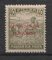 HONGRIE / ARAD - 1919 - N°YT. 12 - 40fi Olive - Neuf Luxe ** / MNH / Postfrisch - Ungebraucht