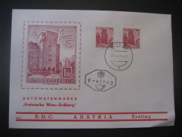 Österreich- FDC Sonder-Beleg Automatenmarke Wien-Erdberg 1,50 S., 2x MiNr. 1178 - Automaatzegels [ATM]