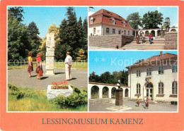 73104772 Kamenz Sachsen Lessingsaeule Museum Und Bueste Kamenz Sachsen - Kamenz