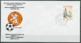 Netherlands 1978 Football Soccer World Cup Commemorative Cover, Arrival Of The Dutch Team - 1978 – Argentine