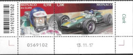 Monaco 2018 Racing Drivers Lotus Jim Clark Michel No. 3381-82 Pair ** Neuf MNH Postfrisch - Neufs