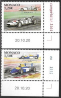 Monaco 2021 Racing Cars Williams Renault Honda Yv. 3270-71 Michel No. 3526-27 ** Neuf MNH Postfrisch - Neufs